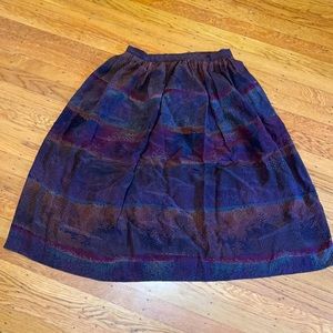 Ellen Tracy Vintage Silk Skirt 10